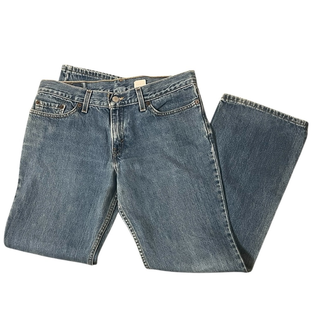Levi’s vintage paper tag 518 super low bootcut jeans medium wash Y2K
